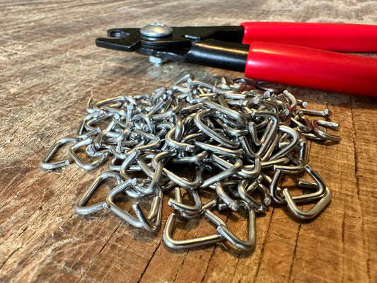 Hog Ring Pliers Kit - Stainless Steel Rings
