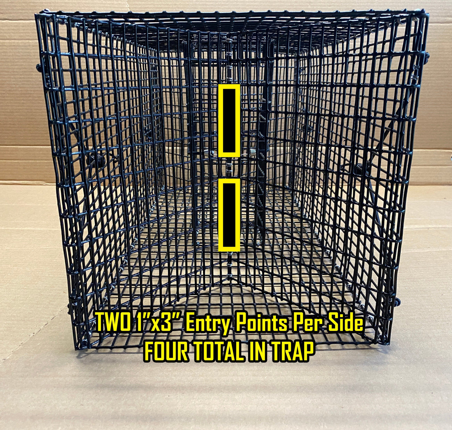 Foldable Fish Trap - Folding Crawfish Trap - Collapsible Bait Fish Trap - Reel Texas Outdoors