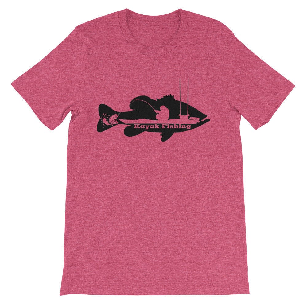 Kayak Bass Fishing T-Shirt (Black Print) - Reel Texas Outdoors