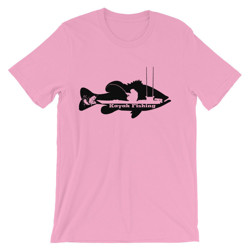 Kayak Bass Fishing T-Shirt (Black Print) - Reel Texas Outdoors